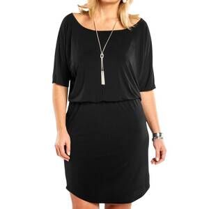 NEW ALWAYS FOR ME plus size quintessential dress in black